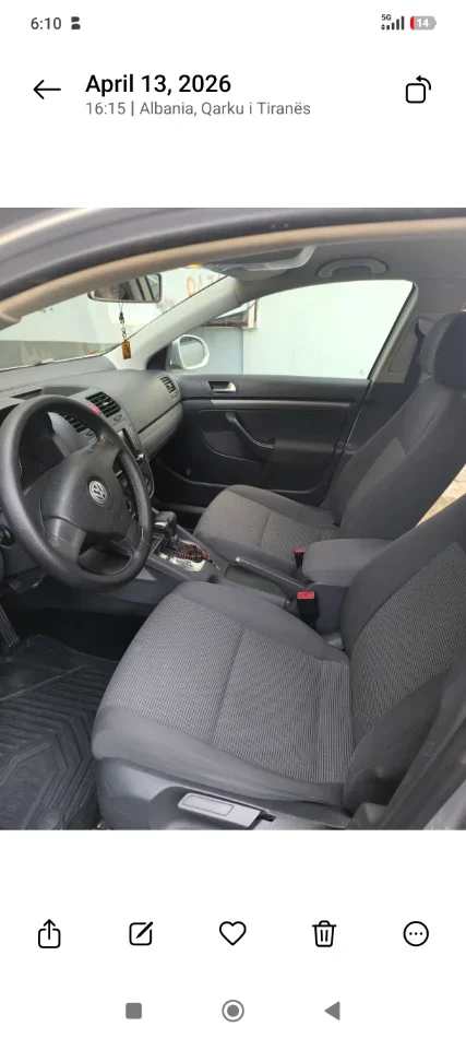 Tirane, shitet makine me portobagazh Volkswagen Nafte, gri metalizato automatik Klima 215.000 km 4.600 €