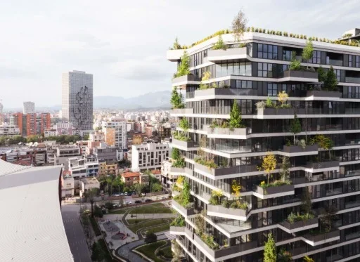 Shqiperi, jepet me qera zyre Kati 15, 150 m² (Vertical Forest, Rruga e Elbasanit)