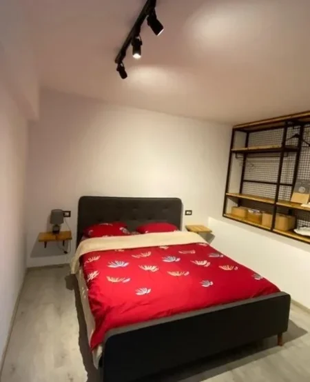 Tirane, jepet me qera apartament 1+1 Kati 1, 85 m² 500 € (Stacioni i Trenit)