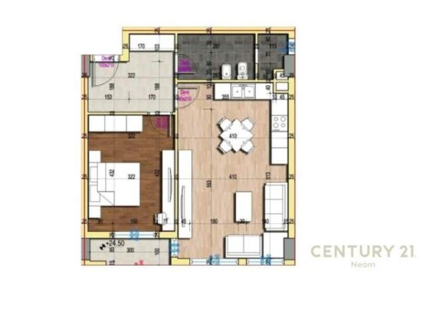Tirane, shitet apartament 1+1+BLK Kati 6, 77 m² 77.000 Euro (yzberish)