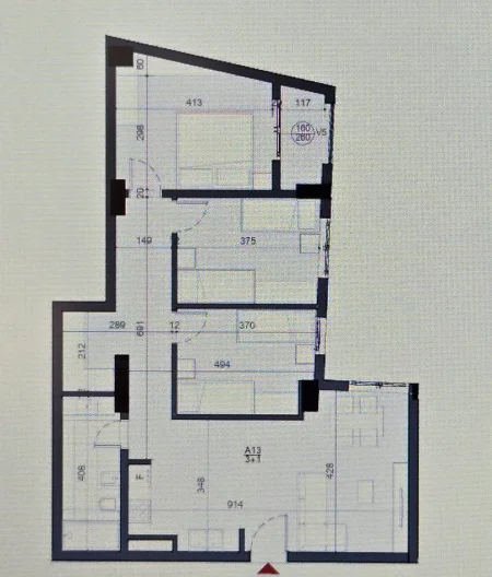Tirane, shitet apartament 3+1 Kati 1, 109 m² 265.000 € (Stacioni Trenit)