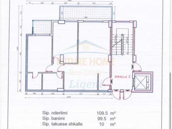 Tirane, shes apartament 2+1 Kati 3, 110 m² 179.000 € (Kinostudio, Tiranë)