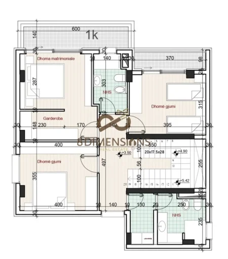 Tirane, shitet Vile 3+1+Aneks+Ballkon Kati 0, 288 m² 800.000 € (vilat gjermane)