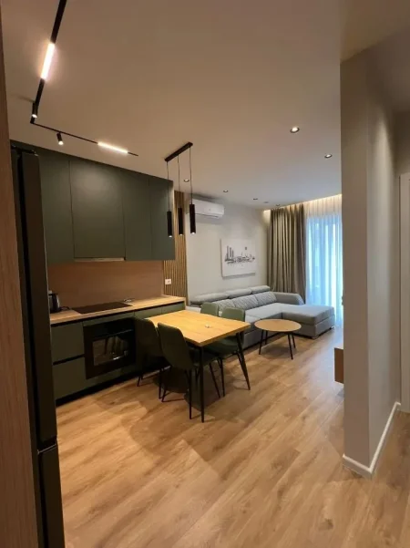Tirane, jepet me qera apartament 1+1 Kati 8, 60 m² 530 € (Ali Demi Kadiu)