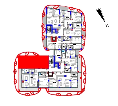 Tirane, shitet apartament 2+1 Kati 11, 111 m² 222.000 € (Kopshti Botanik)