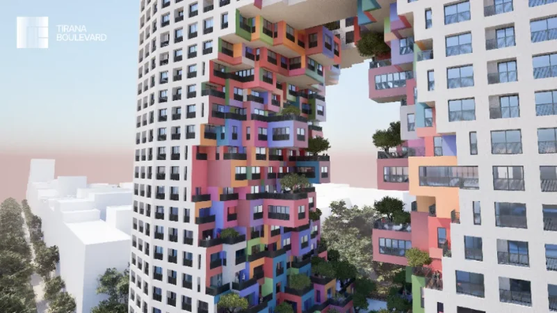 Tirane, shitet apartament 2+1 Kati 20, 126 m² 427.720 € (Bulevardi i Ri)