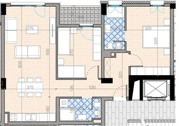Tirane, shitet apartament 2+1+Aneks+Ballkon Kati 6, 112 m² 214.000 €