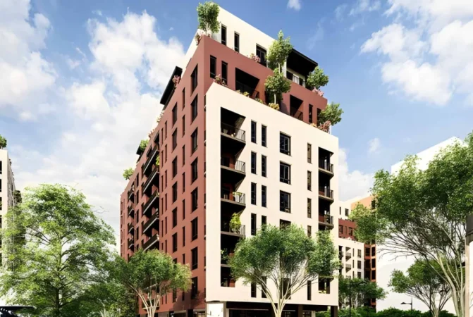 Shqiperi, shes apartament 2+1+Ballkon Kati 5, 119 m² (Kompleksi Aura, Rruga "Dritan Hoxha")