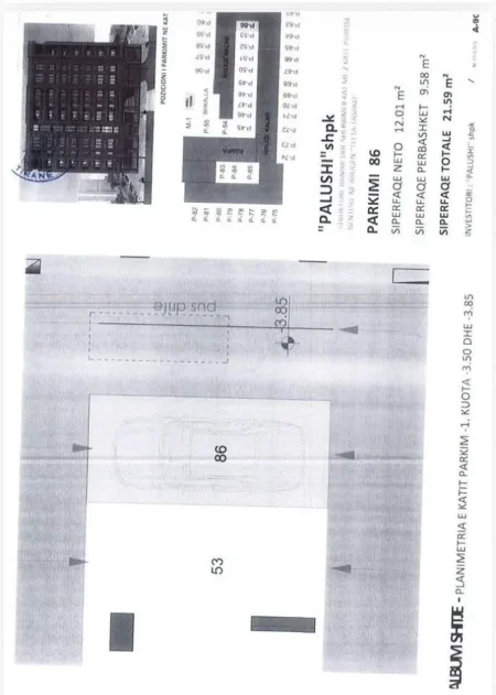Tirane, shitet nga Pronari, pa-komision garazh | post parkimi Kati -1, 21 m² 37.000 € (Pazari i Ri)
