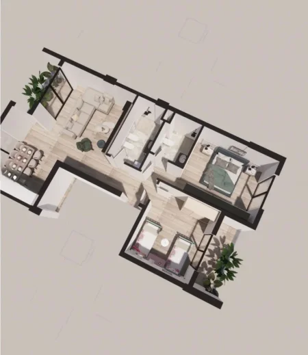 Tirane, shitet apartament 2+1 Kati 2, 122 m² 245.800 € (Sauk i Vjeter)