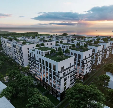 Durres, shitet apartament 2+1+Ballkon Kati 8, 85 m² 102.120 € (Apartament 2+1 per shitje ne Golem Residenca Liburna)