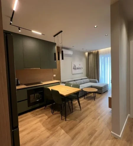 Tirane, jepet me qera apartament 1+1+Ballkon Kati 8, 50 m² 530 € (pasho hysa)