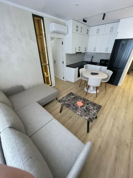 Tirane, jepet me qera apartament 1+1 , 59 m² 600 € (Bulevardi I Ri)