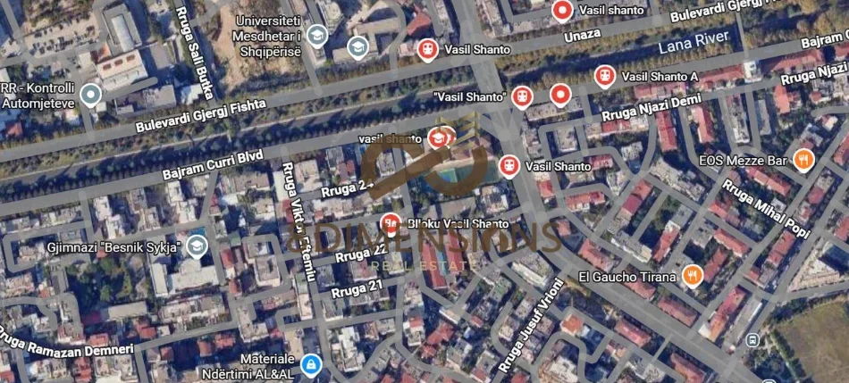 Tirane, jepet me qera apartament 2+1 Kati 6, 73 m² 500 € (vasil shanto)