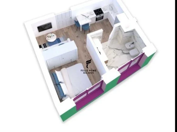 Tirane, shitet garsonier 1+1 Kati 6, 32 m² 69.000 € (ALI DEMI)
