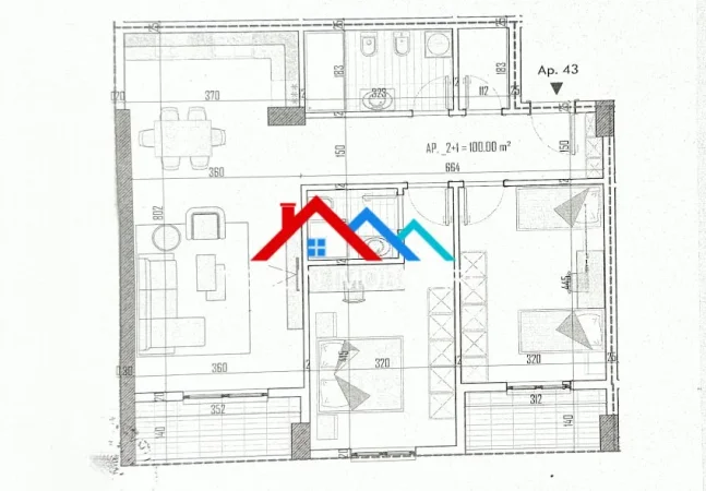 Tirane, shitet apartament 2+1+Ballkon Kati 5, 116 m² 116.000 € (RRUGA LIDHJA E PRIZRENIT,PASKUQAN)