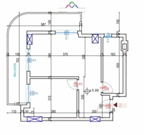 Durres, shes apartament 1+1+Ballkon Kati 1, 84 m² 126.000 € (qerret)