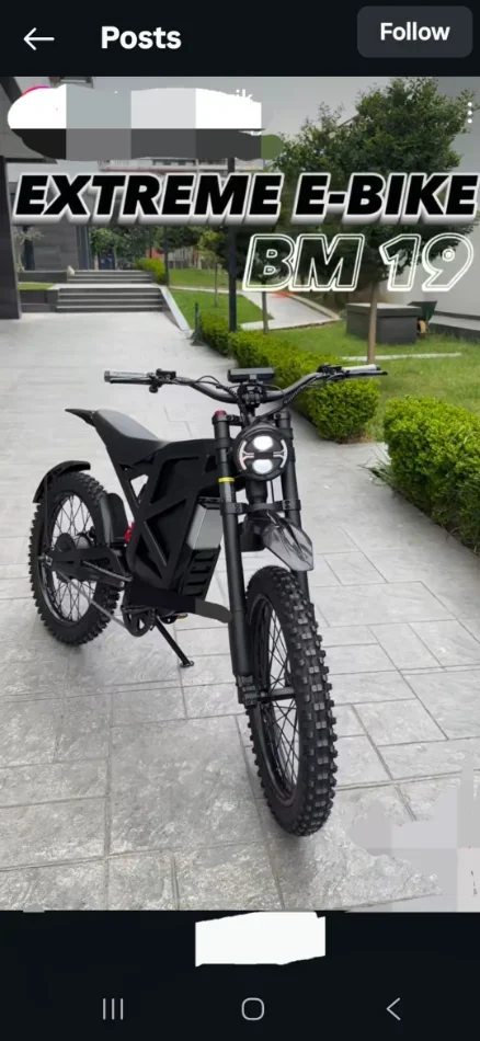 Tirane, shitet EBIKE , e zeze 1.000 €
