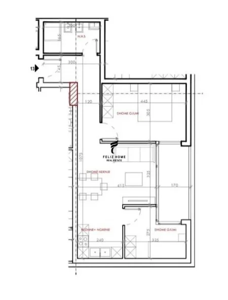 Tirane, shitet apartament 2+1 Kati 7, 87 m² 105.000 € (ASTIR)