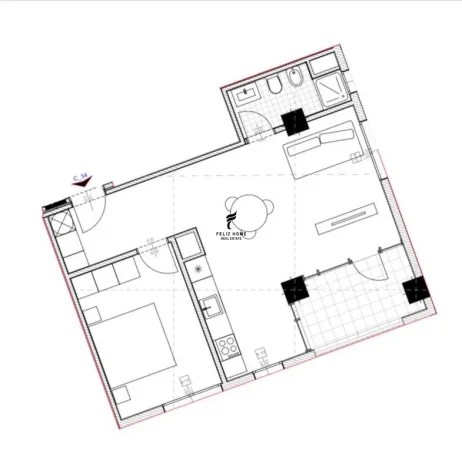 Tirane, shitet apartament 1+1 Kati 7, 73 m² 88.000 € (ASTIR)