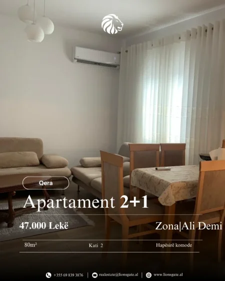 Tirane, jap me qera apartament 2+1 , 80 m² 470 € 