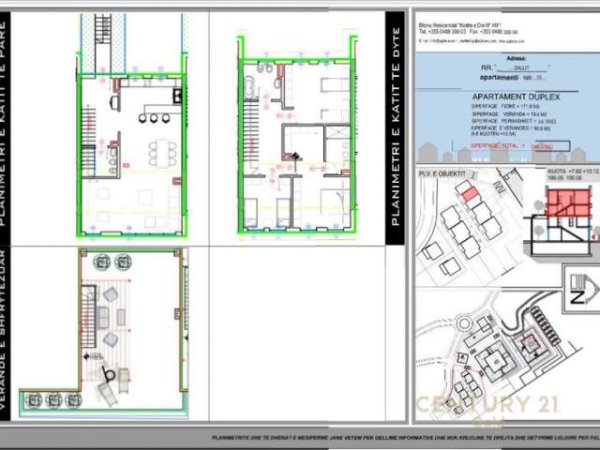 Tirane, shitet apartament duplex 3+1+BLK Kati 1, 270 m² 265.000 Euro (kodra e diellit reizdence)