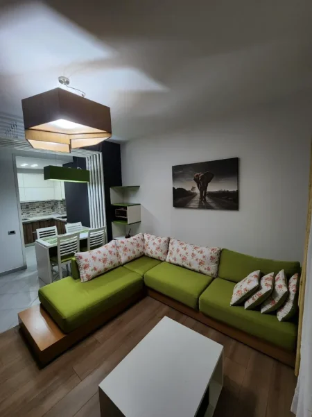 Tirane, jepet me qera apartament 1+1 Kati 8, 45.000 LEKE (PASKUQAN)