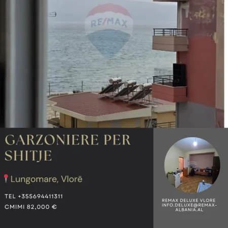 Vlore, shitet garsonier 1+1 , 44 m² 82.000 € (Lungomare,pran Rires, Vlorë)