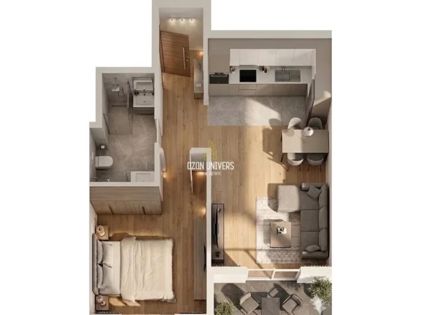 Tirane, shitet apartament 1+1+Ballkon Kati 4, 79 m² 67.210 € (Bulevardi Nënë Tereza, Kamëz)