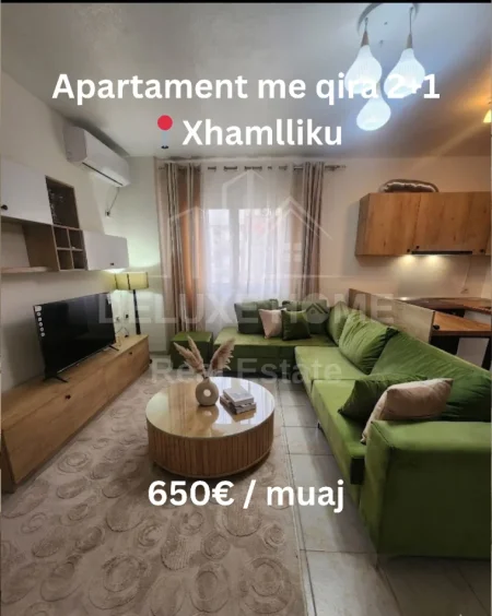 Tirane, jepet me qera apartament 2+1 Kati 3, 89 m² 