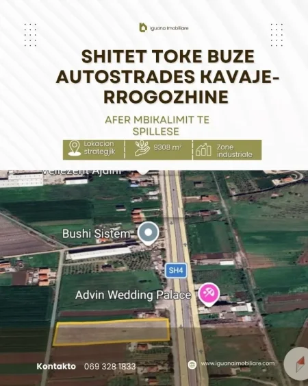 Kavaje, shitet toke , 9.308 m² 205.000 € (Spille,Kavaje)