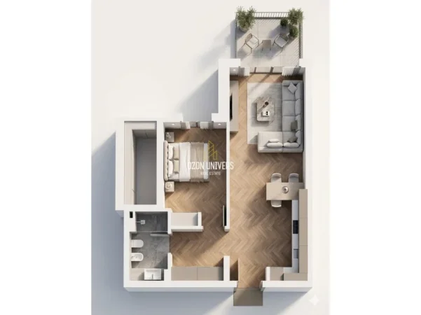 Dhermi - Palase, shitet apartament 1+1+Ballkon Kati 1, 88 m² 365.000 € (Green Coast 2 Residence, Palasë)