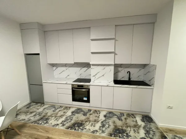 Tirane, jepet me qera apartament 1+1+Ballkon Kati 6, 65 m², Çmimi 55.000 Lekë të Reja, (Kompleksi AURA,Rruga Dritan Hoxha, Tiranë)