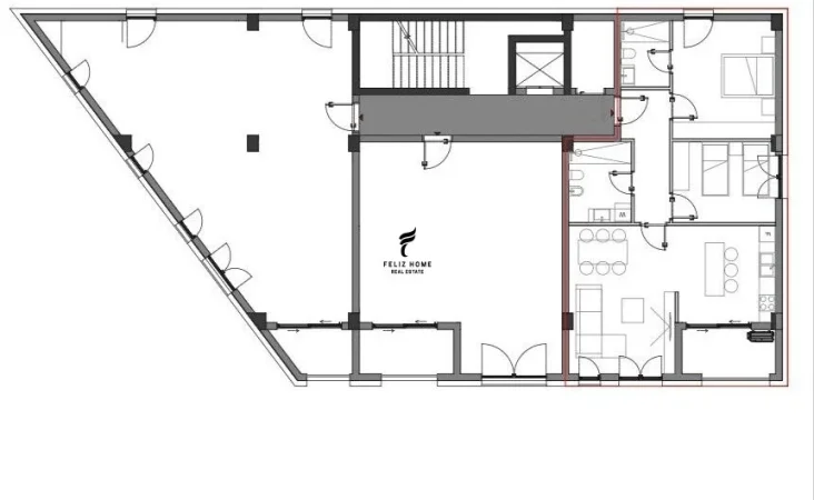 Dhermi - Palase, shitet apartament 2+1 Kati 0, 118 m² 319.300 € (PALASE)