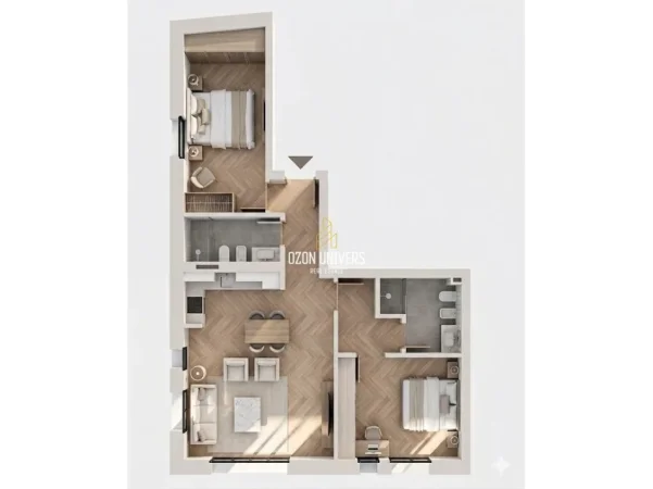 Vlore, shitet 1+1+Ballkon Kati 2, 123 m² 480.000 € (Green Coast 2 Residence, Palasë)