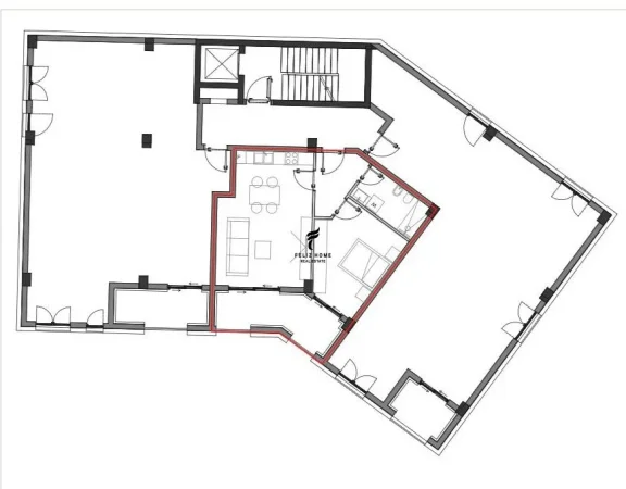 Dhermi - Palase, shitet apartament 1+1 Kati 1, 84 m² 228.500 € (PALASE)