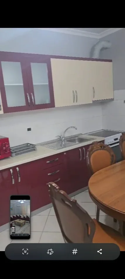 Tirane, jepet me qera apartament 2+1+Ballkon Kati 6, 600 € 