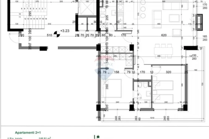 Tirane, shitet apartament , 146 m² 320.001 € 