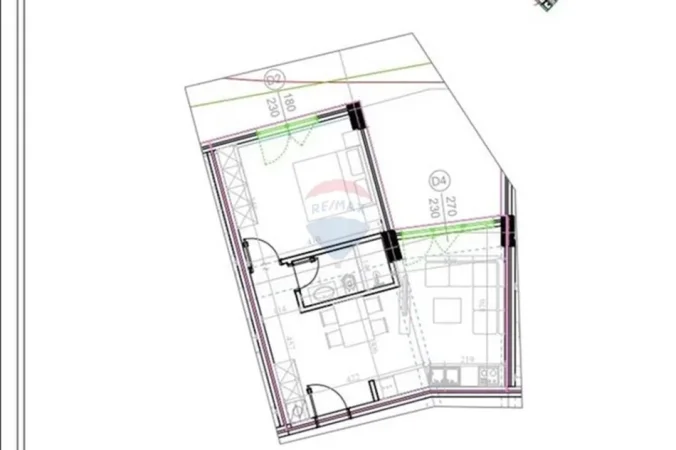 Tirane, shitet 1+1 , 65 m² 103.000 € (Kodra e Diellit 2)
