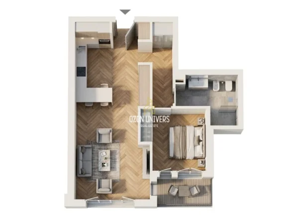 Vlore, shitet apartament 1+1+Ballkon Kati 1, 98 m² 370.000 € (Green Coast 2 Residence, Palasë)