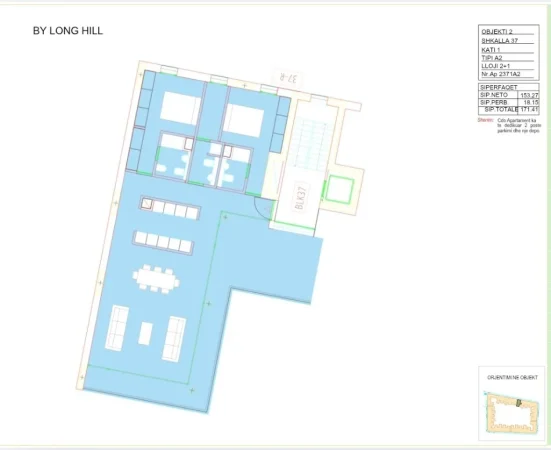 Tirane, shitet apartament 2+1 Kati 1, 171 m² 317.100 € 