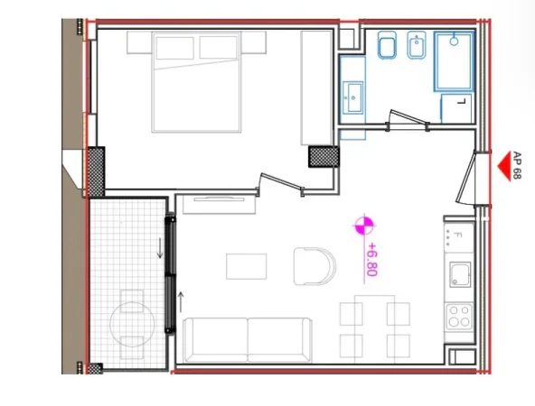 Shengjin, shitet apartament 1+1+Ballkon Kati 4, 69 m² 144.000 € (RANA E HEDHUR,SHENGJIN)