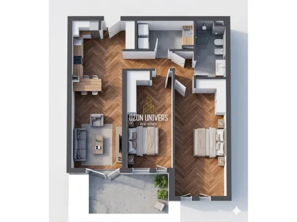 Vlore, shitet apartament 1+1+Ballkon Kati 1, 144 m² 570.000 € (Green Coast 2 Residence, Palasë)