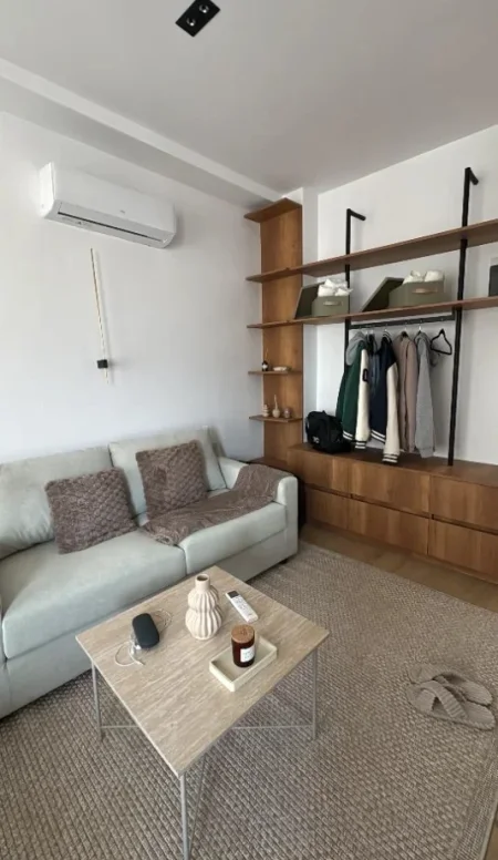 Tirane, jepet me qera apartament 1+1+Aneks+Ballkon Kati 8, 41 m² 420 € (rruga ali demi)