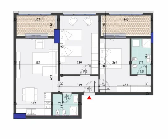 Tirane, shitet apartament 2+1+Ballkon Kati 6, 122 m² 214.000 € (Rruga Dritan Hoxha)