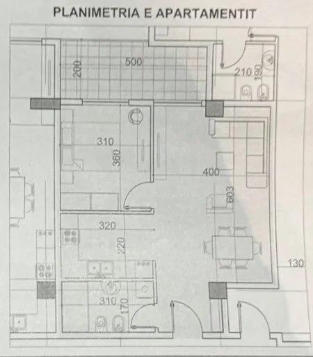 Tirane, shitet apartament 1+1 Kati 4, 75 m² 75.860 € (Paskuqan)