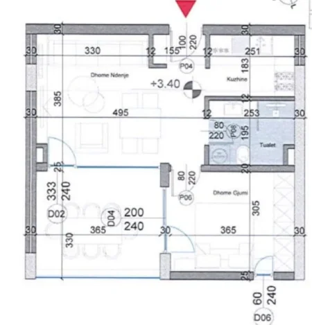 Gjiri Lalezit | Hamallaj, shitet apartament 1+1 Kati 1, 72 m² 212.000 € (gjiri i lalezit , hamallaj)