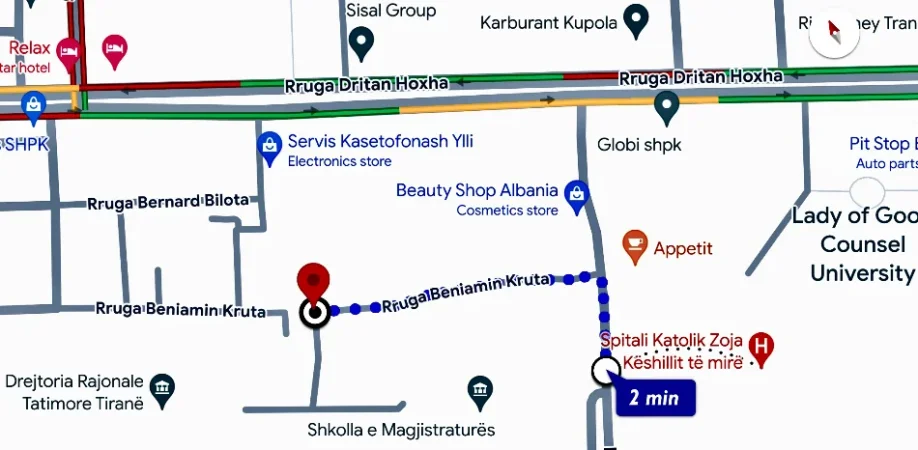 Tirane, jepet me qera apartament 2+1 Kati 3, 100 m²  (Rr:Beniamin Kruta , Zoja Keshillit te Mire)