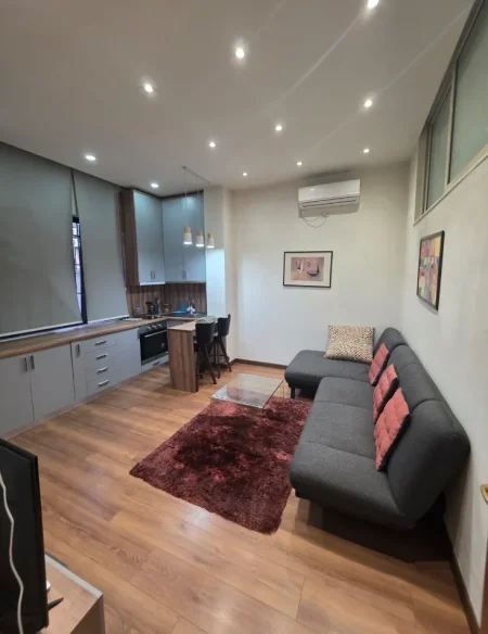 Tirane, jepet me qera apartament 1+1+Aneks+Ballkon Kati 1, 62 m² 600 € (gjimnazi partizani)