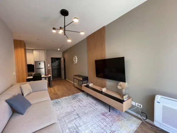 Tirane, jepet me qera apartament 1+1 , 750 € (Liqeni i Thate)